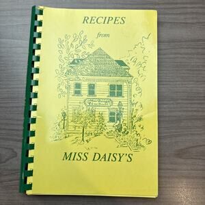 Recipes From Miss Daisy's Tearoom Nashville Spiral Cookbook 1992
